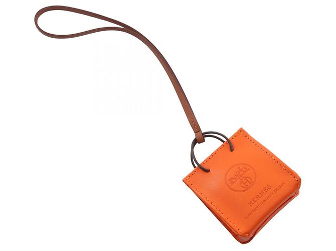 Hermès Accessorio Charm per Borsa Orange Feu Gold Marrone Arancione - vista 2