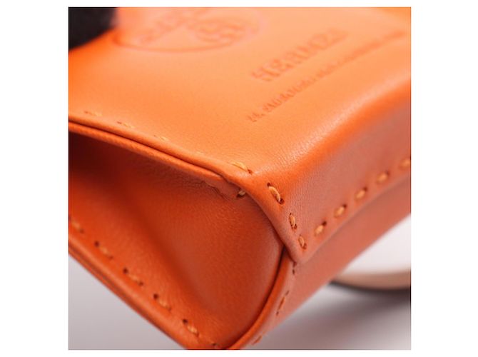 Hermès Accessorio Charm per Borsa Orange Feu Gold Marrone Arancione - vista 5