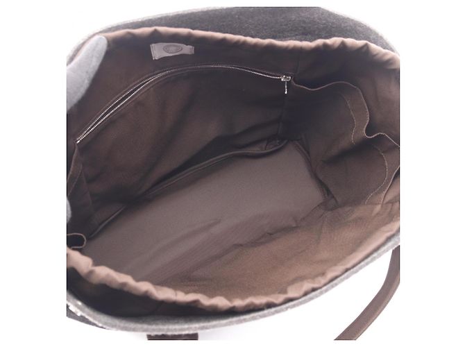 Hermès Hermes Sac de Pansage Groom 2-Way Tote Bag Marrone Damier ebene - vista 3