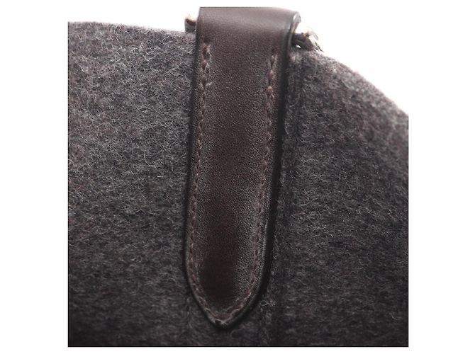 Hermès Hermes Sac de Pansage Groom 2-Way Tote Bag Marrone Damier ebene - vista 9