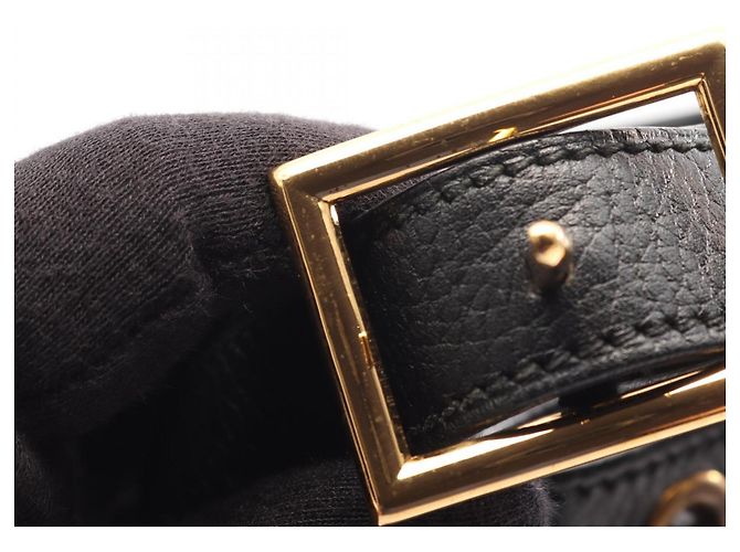 Hermès Borsa a tracolla Hermes Standy in pelle Courchevel nera Nero - vista 10