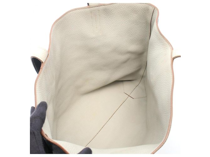 Hermès Hermes Double Sens 36 Wendbare Tote Bag Braun Blau - Ansicht 3