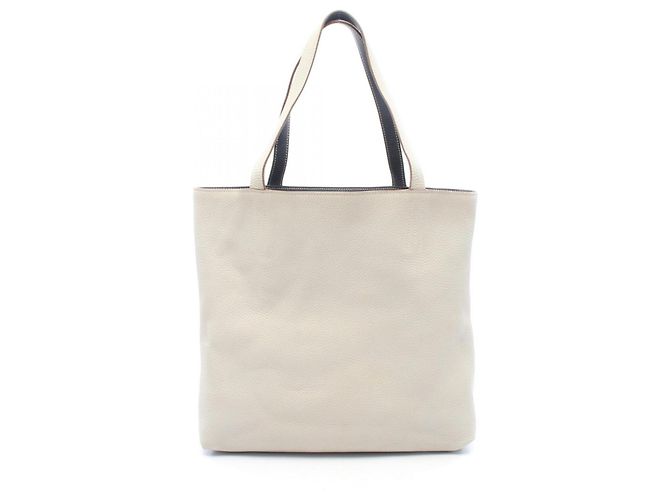 Hermès Hermes Double Sens 36 Wendbare Tote Bag Braun Blau - Ansicht 6