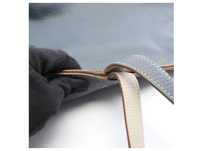 Hermès Hermes Double Sens 36 Wendbare Tote Bag Braun Blau - Ansicht 8