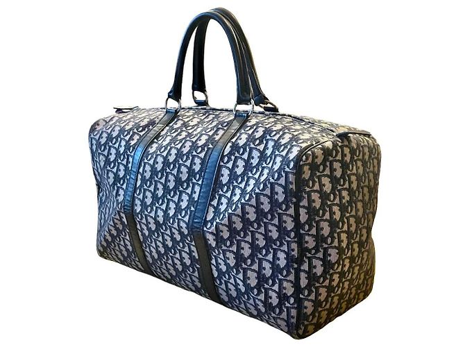 Oblique Borsa da viaggio Dior Monogramme Blu navy Blu scuro Monogramma - vista 12