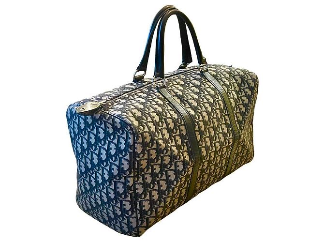 Oblique Borsa da viaggio Dior Monogramme Blu navy Blu scuro Monogramma - vista 2