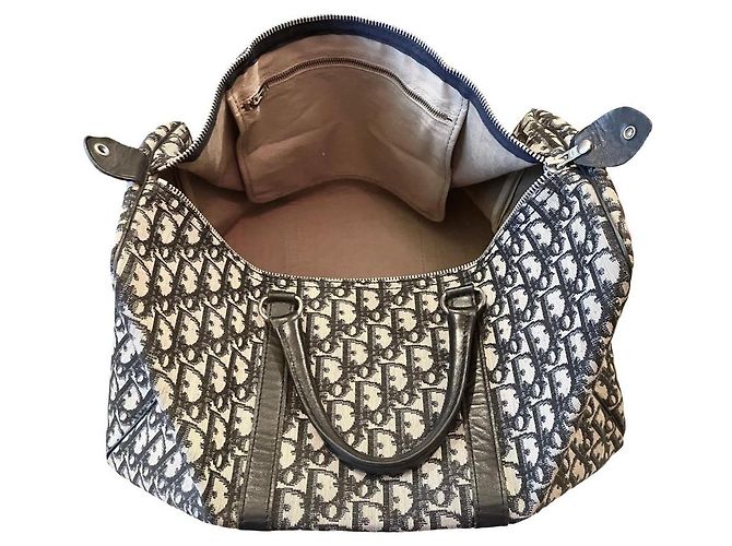 Oblique Borsa da viaggio Dior Monogramme Blu navy Blu scuro Monogramma - vista 7
