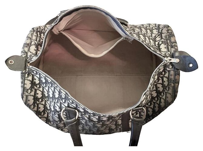 Oblique Borsa da viaggio Dior Monogramme Blu navy Blu scuro Monogramma - vista 8