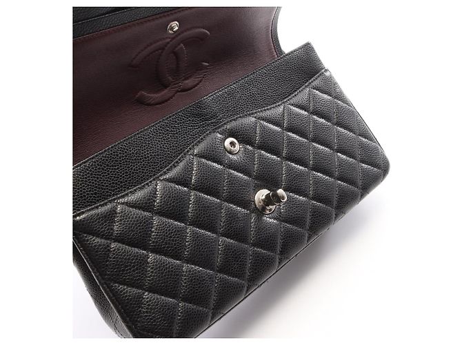 Borsa a tracolla Chanel Matelassé Double Flap Nero - vista 10