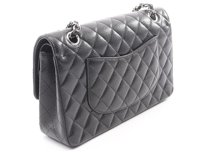Borsa a tracolla Chanel Matelassé Double Flap Nero - vista 2