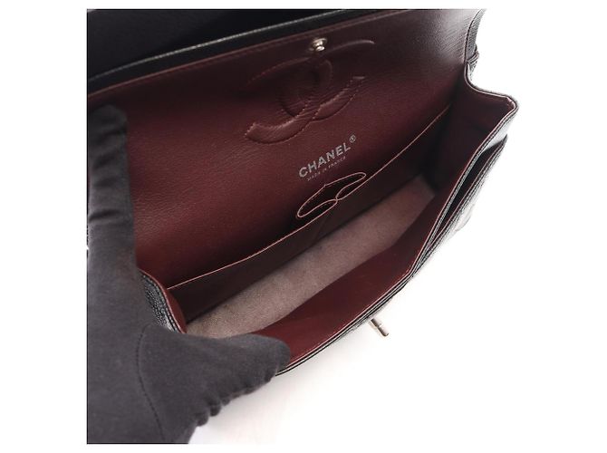Borsa a tracolla Chanel Matelassé Double Flap Nero - vista 3