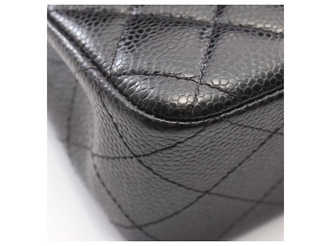Borsa a tracolla Chanel Matelassé Double Flap Nero - vista 7