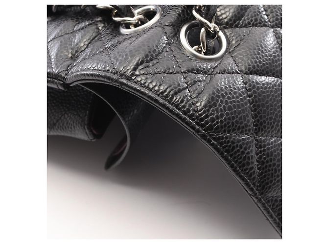 Borsa a tracolla Chanel Matelassé Double Flap Nero - vista 8