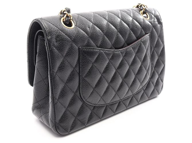 Borsa a tracolla Chanel Matelassé Double Flap Nero - vista 2