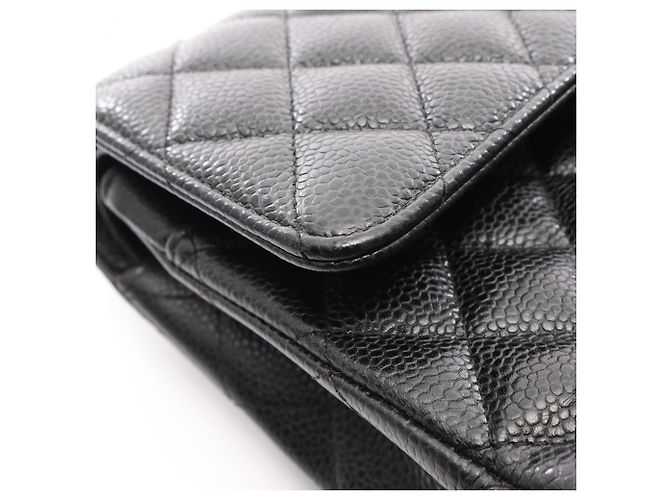 Borsa a tracolla Chanel Matelassé Double Flap Nero - vista 9