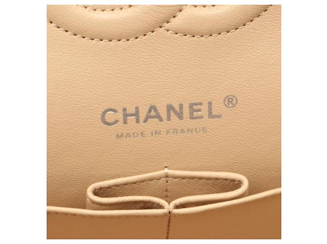 Borsa a tracolla Chanel Matelassé Double Flap Beige - vista 4