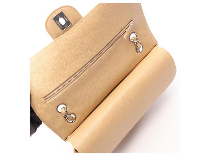 Borsa a tracolla Chanel Matelassé Double Flap Beige - vista 6