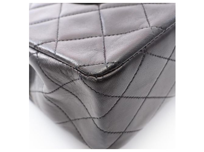 Sac à épaule Chanel Matelassé Double Flap Noir - vue 7