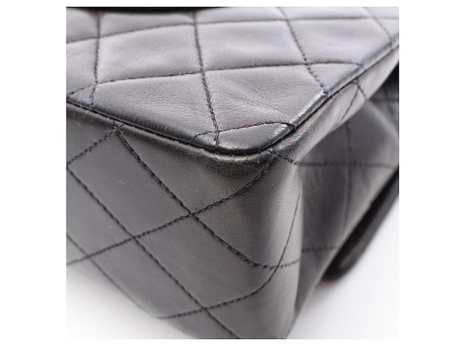 Sac à épaule Chanel Matelassé Double Flap Noir - vue 8