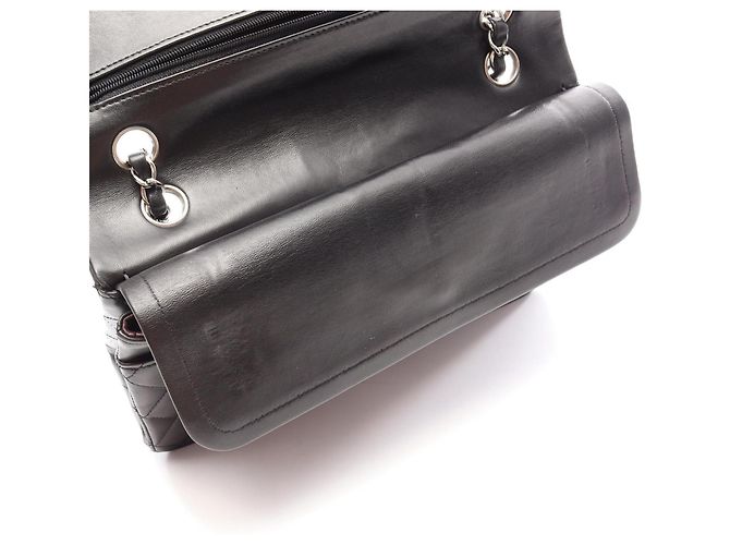 Borsa a tracolla Chanel Matelassé Double Flap Nero - vista 10