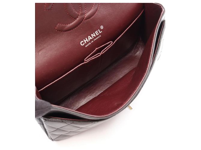 Borsa a tracolla Chanel Matelassé Double Flap Nero - vista 3