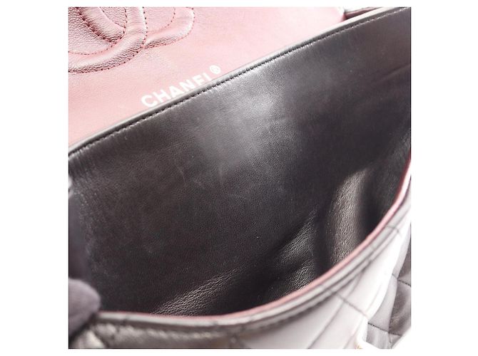 Borsa a tracolla Chanel Matelassé Double Flap Nero - vista 7