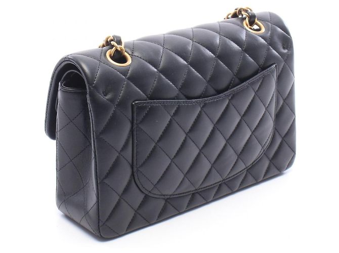 Borsa a tracolla Chanel Matelassé Double Flap Nero - vista 2