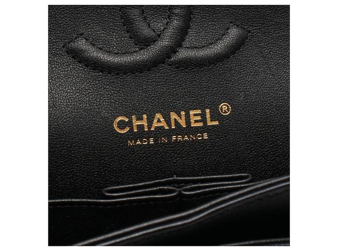 Borsa a tracolla Chanel Matelassé Double Flap Nero - vista 4