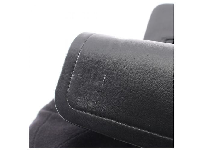 Borsa a tracolla Chanel Matelassé Double Flap Nero - vista 10