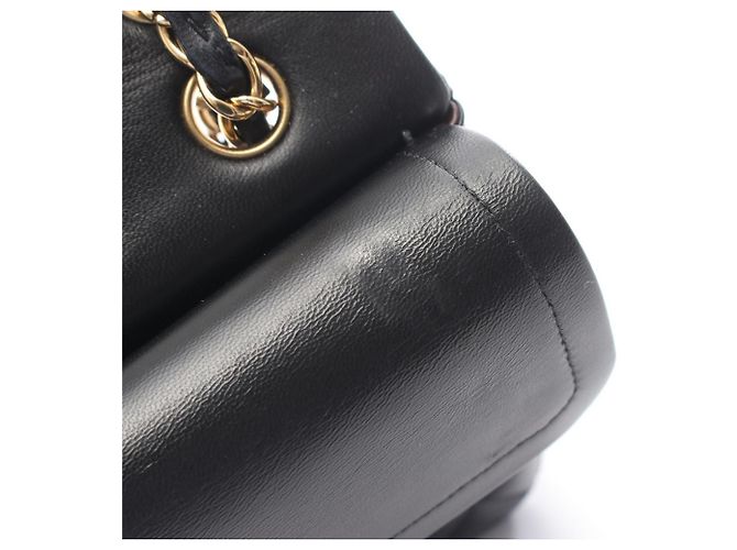 Borsa a tracolla Chanel Matelassé Double Flap Nero - vista 11