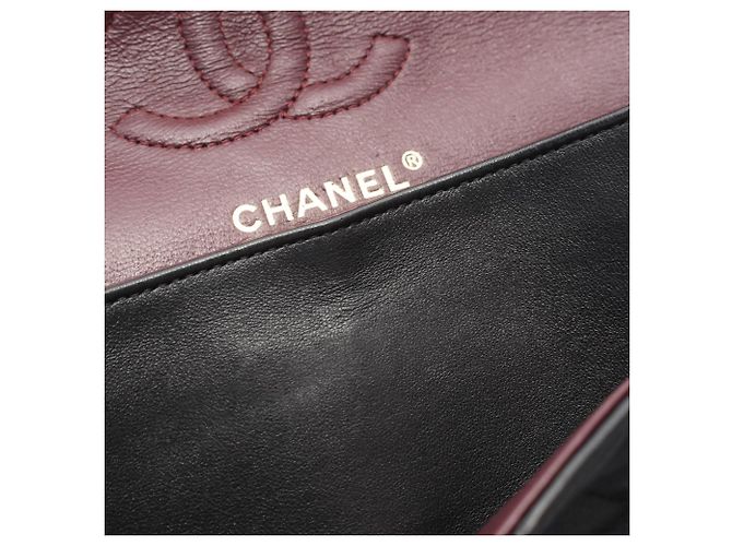 Borsa a tracolla Chanel Matelassé Double Flap Nero - vista 12