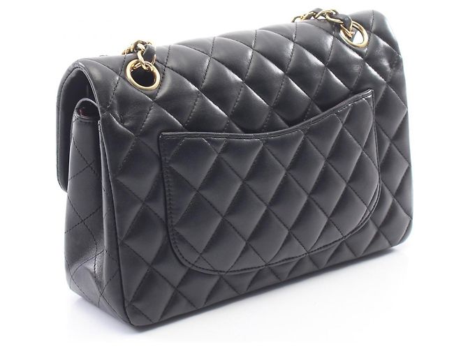 Borsa a tracolla Chanel Matelassé Double Flap Nero - vista 2