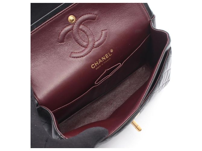 Borsa a tracolla Chanel Matelassé Double Flap Nero - vista 3