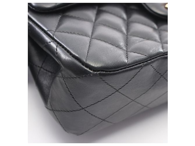 Borsa a tracolla Chanel Matelassé Double Flap Nero - vista 6