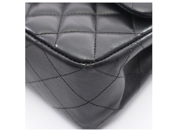 Borsa a tracolla Chanel Matelassé Double Flap Nero - vista 7