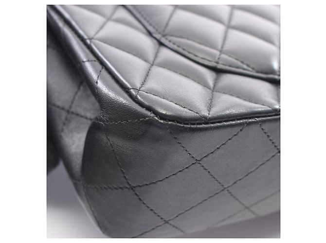 Borsa a tracolla Chanel Matelassé Double Flap Nero - vista 9