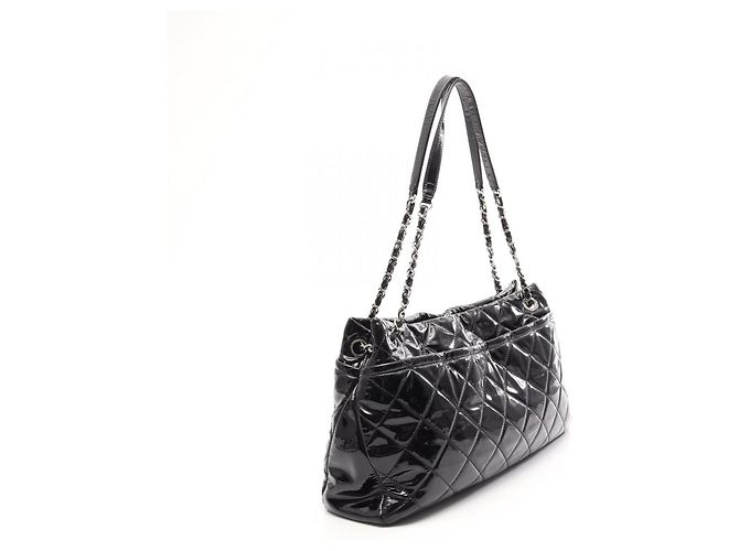 Borsa Tote Chanel Matelassé Coco Mark Nero - vista 2