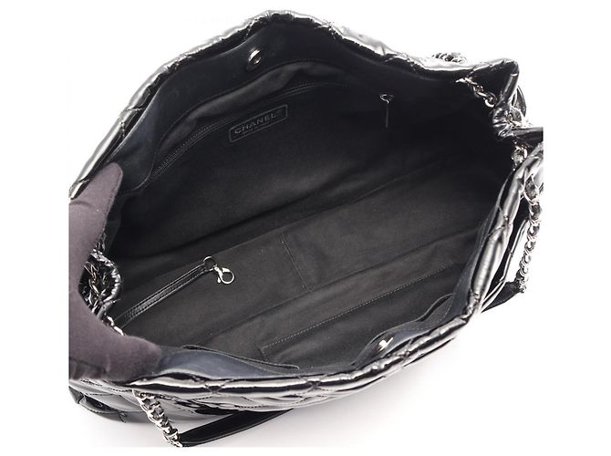 Borsa Tote Chanel Matelassé Coco Mark Nero - vista 3