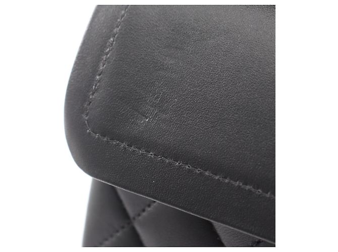 Borsa a tracolla Chanel Matelassé Double Flap Nero - vista 11