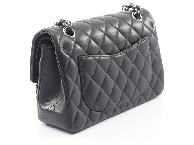 Borsa a tracolla Chanel Matelassé Double Flap Nero - vista 2