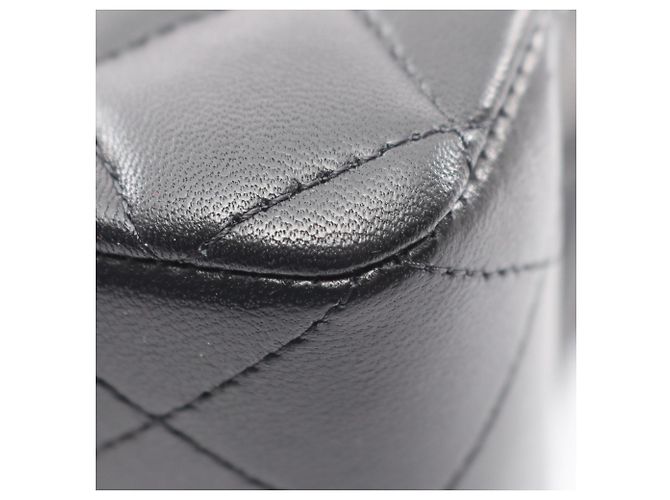 Borsa a tracolla Chanel Matelassé Double Flap Nero - vista 7