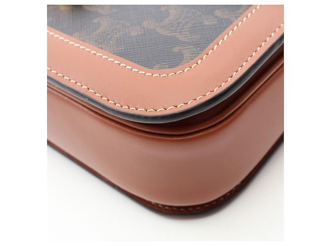 Céline Borsa Celine Classic Triomphe Marrone Nero - vista 5