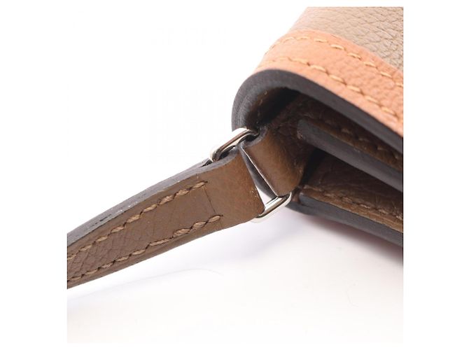Hermès Borsa a tracolla Hermes H Passant Marrone Beige Grigio - vista 8