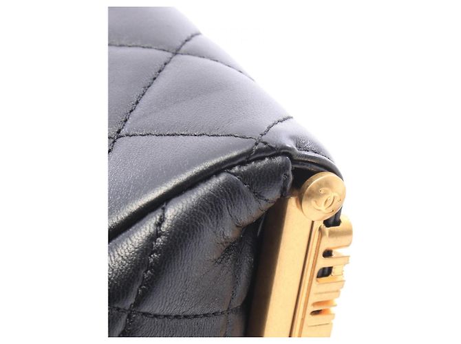 Borsa a tracolla Chanel Matelassé Black Nero - vista 6