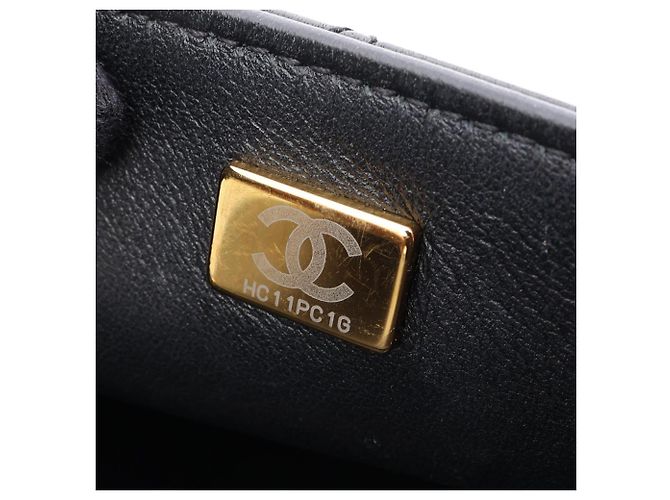 Borsa a tracolla Chanel Matelassé in pelle nera Nero - vista 5