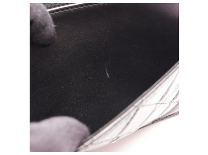 Borsa a tracolla Chanel in pelle matelassé Nero - vista 7