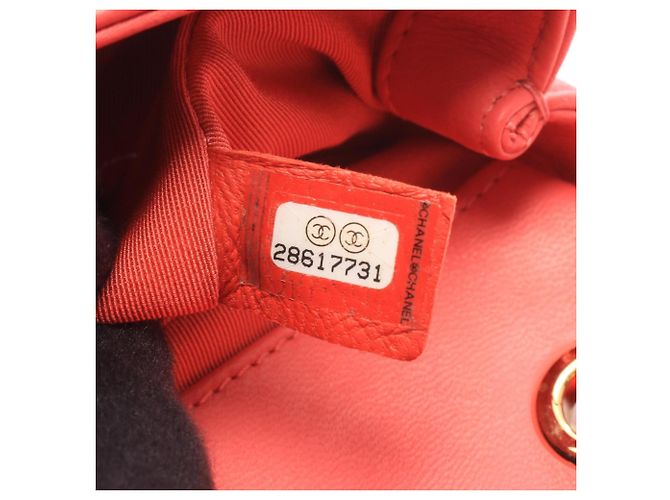 Borsa a spalla Chanel Matelassé Small Rosa Rosso - vista 5
