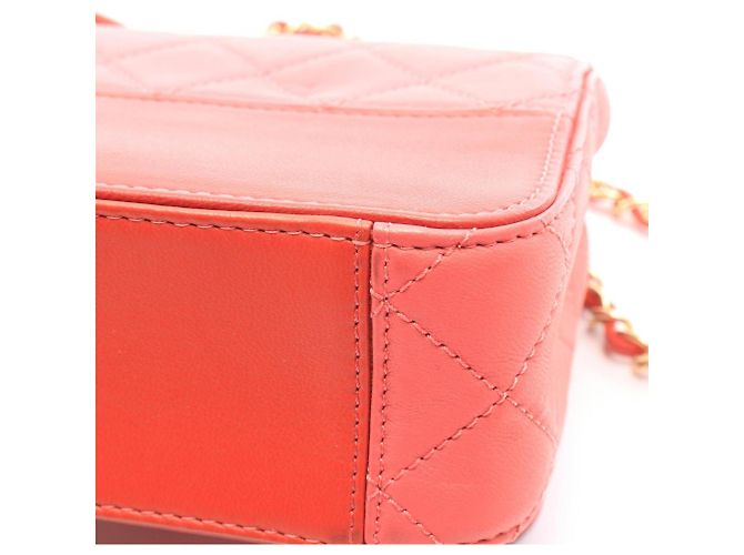 Borsa a spalla Chanel Matelassé Small Rosa Rosso - vista 6