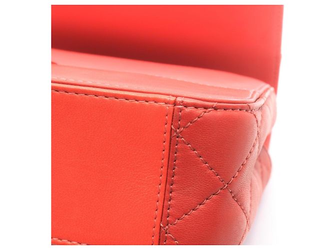 Borsa a spalla Chanel Matelassé Small Rosa Rosso - vista 7