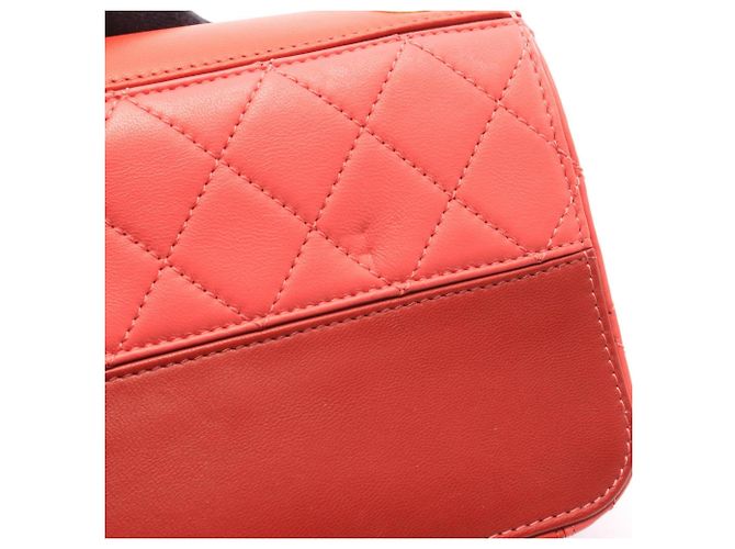 Borsa a spalla Chanel Matelassé Small Rosa Rosso - vista 8